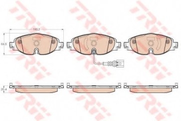 BRAKE PADS VW GOLF FRONT