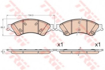 Brake Pad Set, disc brake
