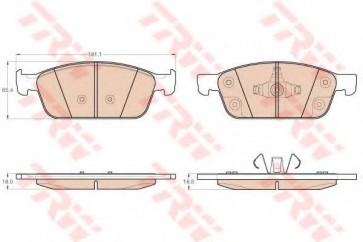 BRAKE PADS FORD TRANSIT CONNECT 13> FRONT
