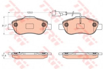 BRAKE PADS FIAT PANDA 12> FRONT