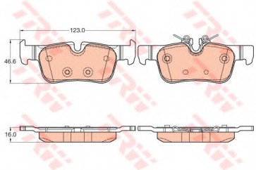 BRAKE PADS BMW 2 F45 REAR