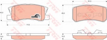 Brake Pad Set, disc brake