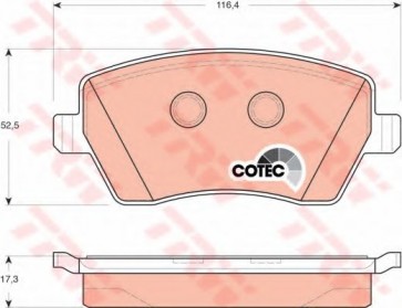 BRAKE PADS RENAULT KANGOO 08> FRONT