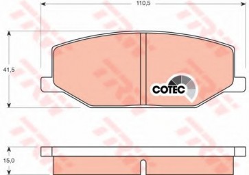 Brake Pad Set, disc brake