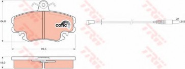 BRAKE PADS RENAULT CLIO FRONT