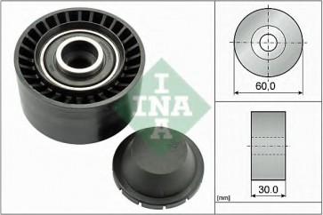 Deflection/Guide Pulley, v-ribbed belt
