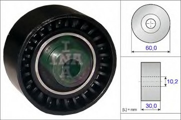 Deflection/Guide Pulley, timing belt