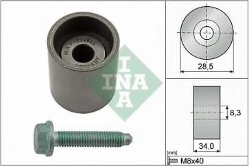 Deflection/Guide Pulley, timing belt
