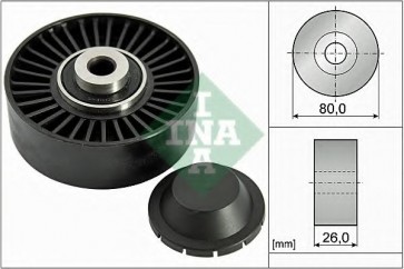 Deflection/Guide Pulley, v-ribbed belt