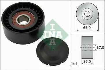 Deflection/Guide Pulley, v-ribbed belt