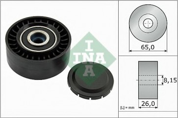 Deflection/Guide Pulley, v-ribbed belt