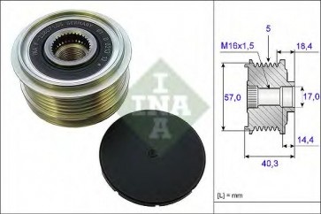 Alternator Freewheel Clutch