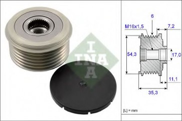 Alternator Freewheel Clutch