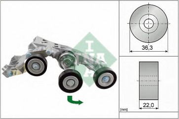 Belt Tensioner, v-ribbed belt