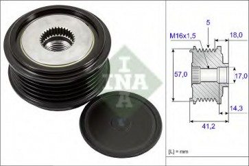 Alternator Freewheel Clutch