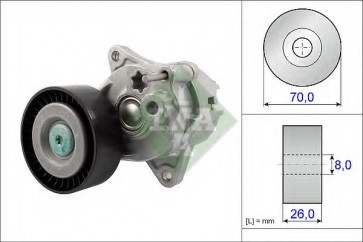 Tensioner Lever, v-ribbed belt