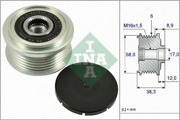 Alternator Freewheel Clutch