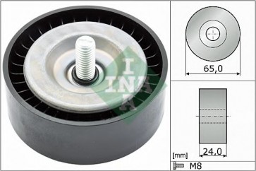 Deflection/Guide Pulley, v-ribbed belt