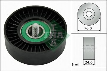 Deflection/Guide Pulley, v-ribbed belt