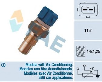 Sensor, coolant temperature