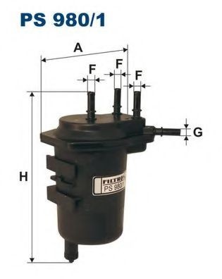 FUEL FILTER RENAULT KANGOO 98> 1.5 dCi