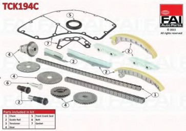 TIMING CHAIN FIAT DUCATO 06> KIT 3.0JTD/HDI EURO 4