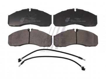 BRAKE PADS IVECO DAILY 00> FRONT 2-SENSORS 60/65C13