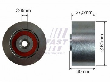TIMING BELT TENSIONER FIAT CROMA 05> PULLEY