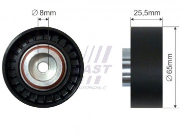 TIMING BELT TENSIONER FIAT DUCATO 06> PULLEY 65X8X25.5