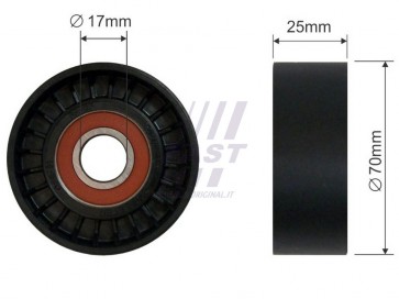 MICRO BELT TENSIONER IVECO DAILY 06> PULLEY 3.0