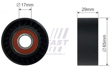 MICRO BELT TENSIONER FIAT DOBLO 00> PULLEY 1.9 JTD
