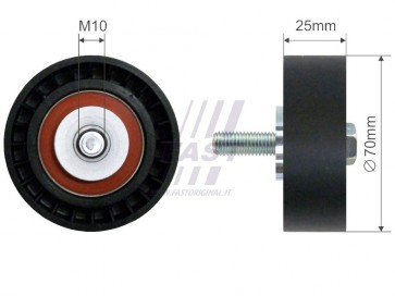 TIMING BELT TENSIONER FIAT SCUDO / ULYSSE 95> PULLEY 2.2 JTD