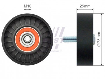 MICRO BELT TENSIONER FIAT SCUDO / ULYSSE 95> PULLEY 2.0