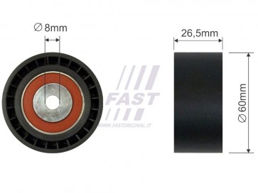 MICRO BELT TENSIONER FIAT SCUDO / ULYSSE 95> PULLEY 1.9D