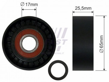 MICRO BELT TENSIONER FIAT DUCATO 06> PULLEY 2.2 D