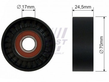 MICRO BELT TENSIONER FIAT SCUDO / ULYSSE 95> PULLEY 2.0 D
