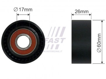 MICRO BELT TENSIONER FIAT SCUDO / ULYSSE 95> PULLEY 1.9 D