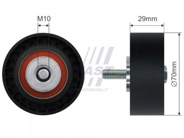 MICRO BELT TENSIONER IVECO DAILY 06> PULLEY 2.3 JTD