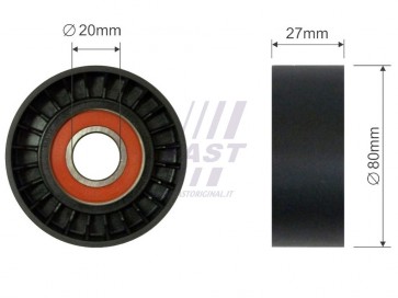 MICRO BELT TENSIONER FIAT DUCATO 94> PULLEY