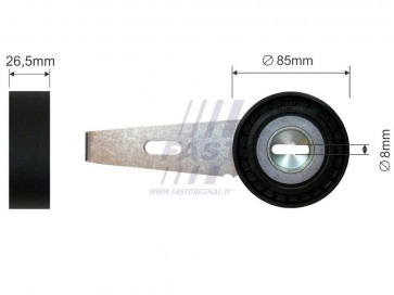 TIMING BELT TENSIONER FIAT SCUDO / ULYSSE 95> PULLEY 1.9 D
