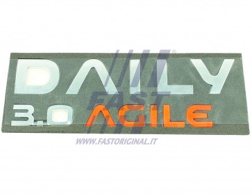 BADGE IVECO DAILY 06> REAR "DAILY 3.0 AGILE"