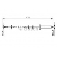 BRAKE HOSE FIAT DUCATO 94> FRONT RIGHT 490MM