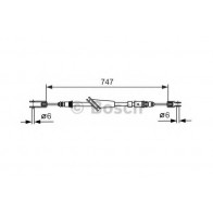 Cable, parking brake