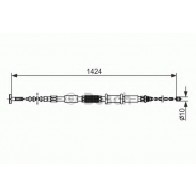 BRAKE CABLE FIAT BRAVA/BRAVO 95> LEFT 1424/1049MM