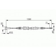 BRAKE CABLE FIAT DUCATO 06> REAR L/R