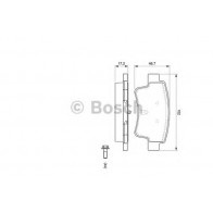 BRAKE PADS FIAT PUNTO GRANDE 05> REAR WITHOUT SENSOR 1.2/1.4 8V