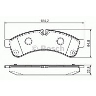 BRAKE PADS IVECO DAILY 06> REAR WITHOUT SENSOR 50-60-65 C15/C18