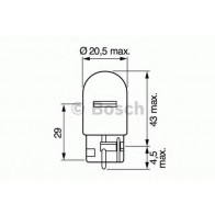 BULB - W21W 12V W3X16D PURE LIGHT
