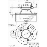 BRAKE DISC - MERCEDES 100 631 PRZÓD