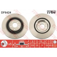 BRAKE DISC FIAT DOBLO 09> FRONT L/R